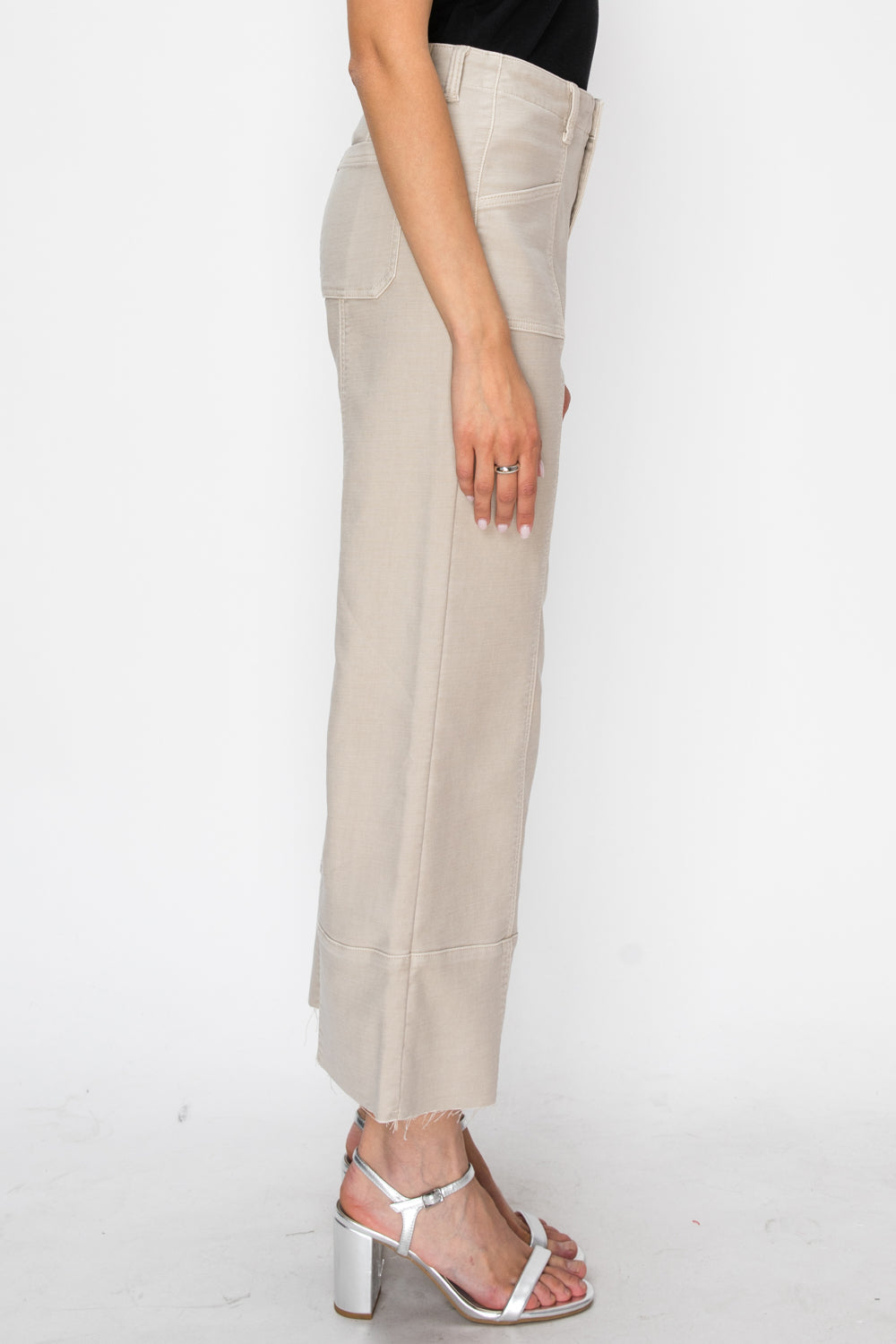 The Leigh Jean - High Rise Slim Crop Palazzo by Artemis Vintage