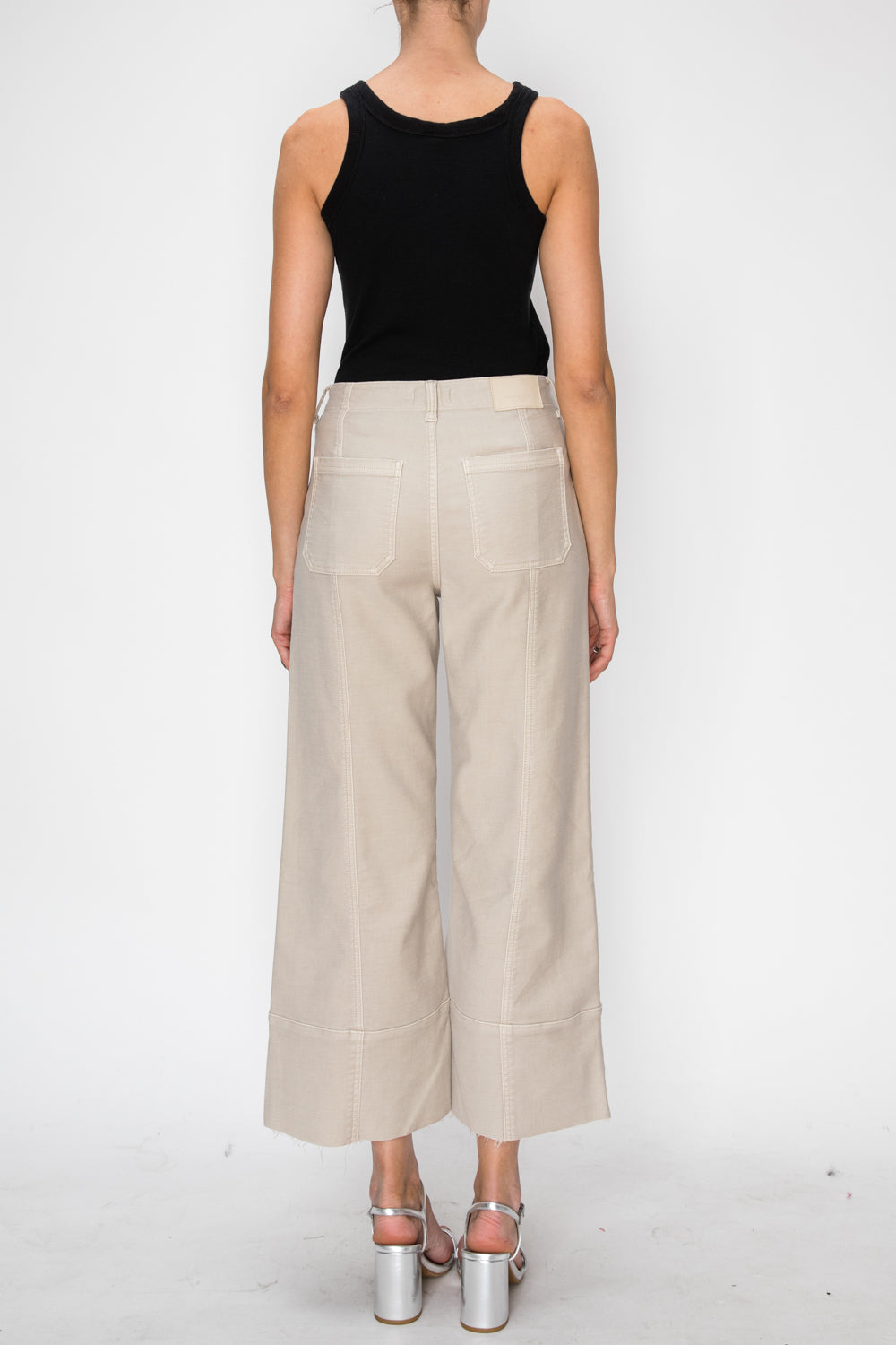 The Leigh Jean - High Rise Slim Crop Palazzo by Artemis Vintage