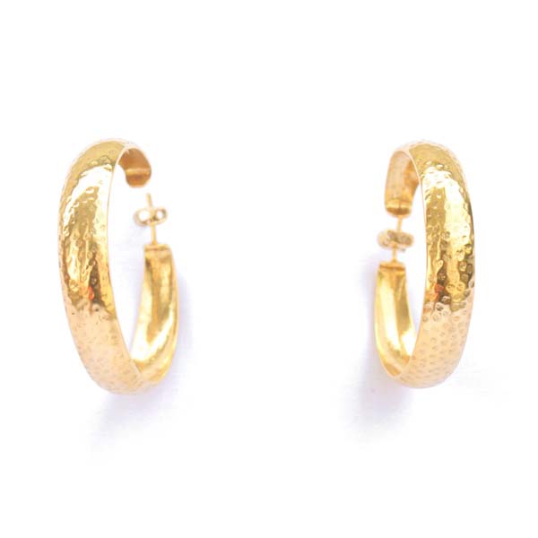 The Jasmine Earrings in gold and siilver