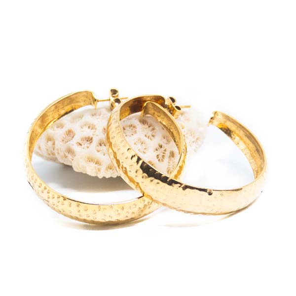 The Jasmine Earrings in gold and siilver