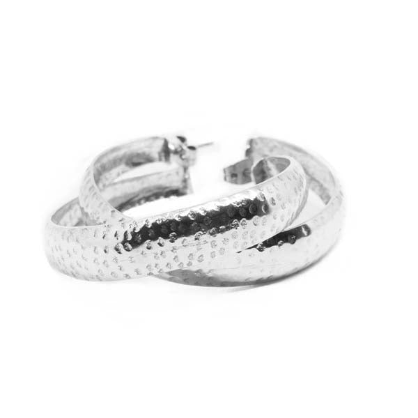 The Jasmine Earrings in gold and siilver