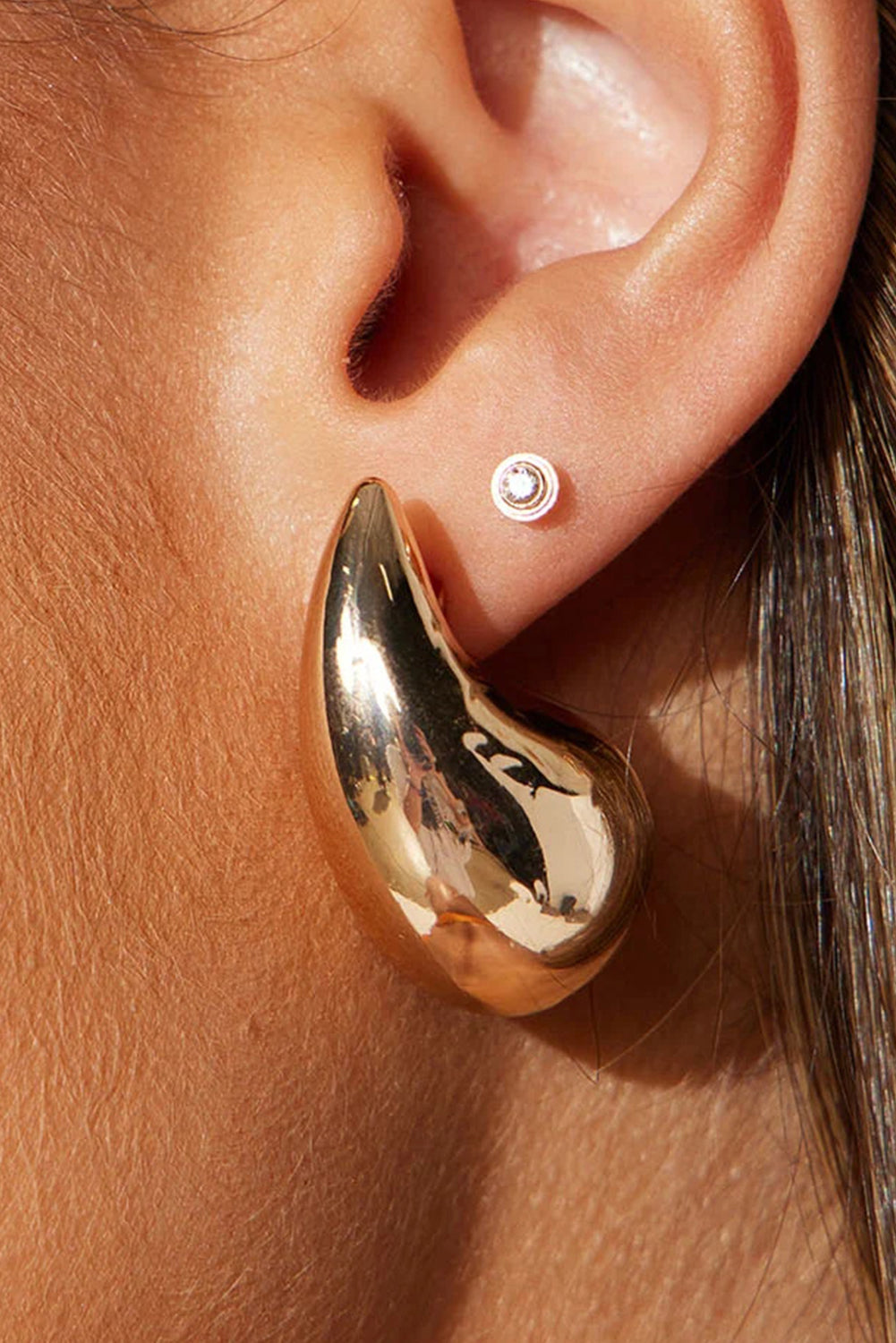 Gold Teardrop Earrings