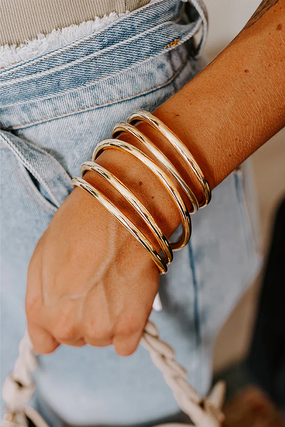 Gold Multi Layer Bangle