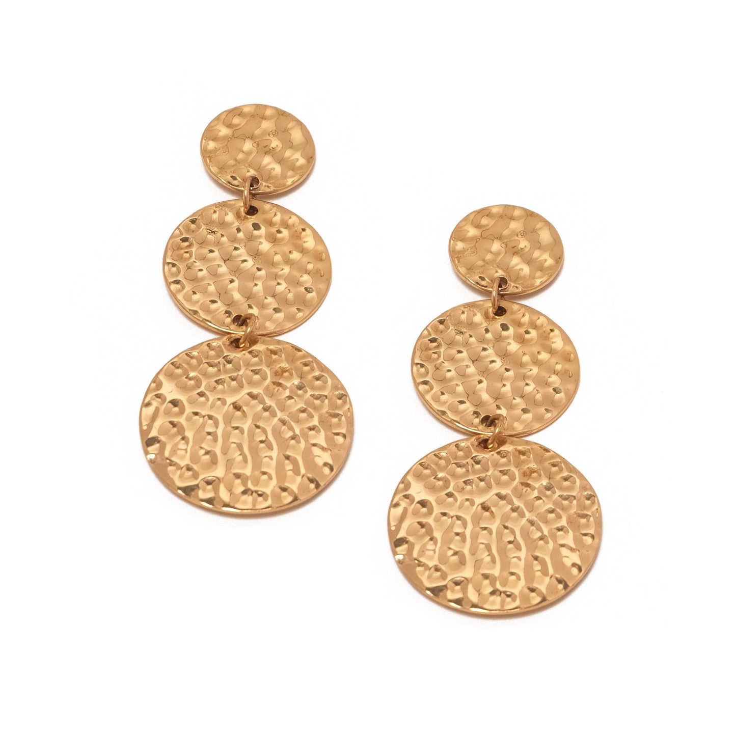 Cosmo Earrings in gold and silver