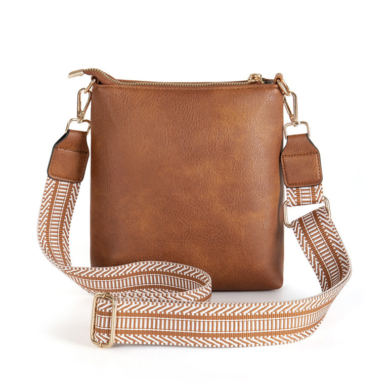 Danica Crossbody Purse in congac and bone