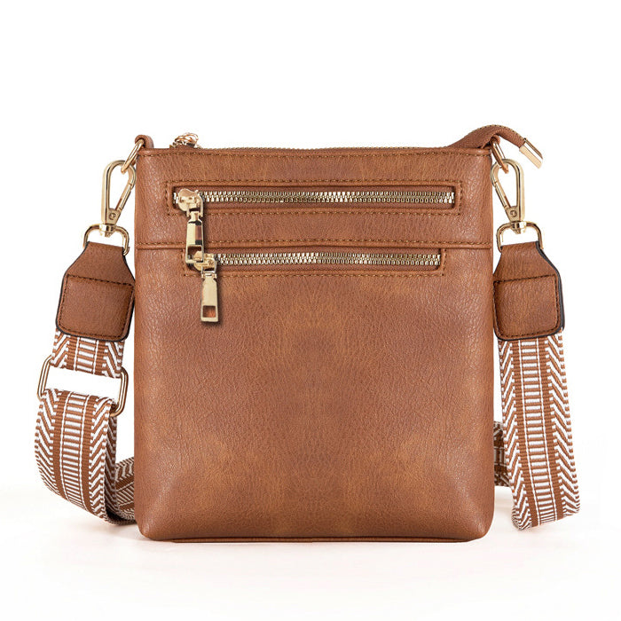 Danica Crossbody Purse in congac and bone