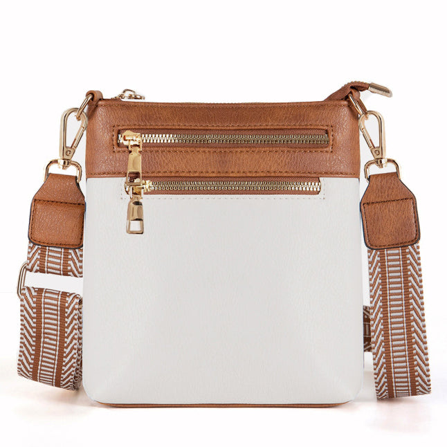Danica Crossbody Purse in congac and bone