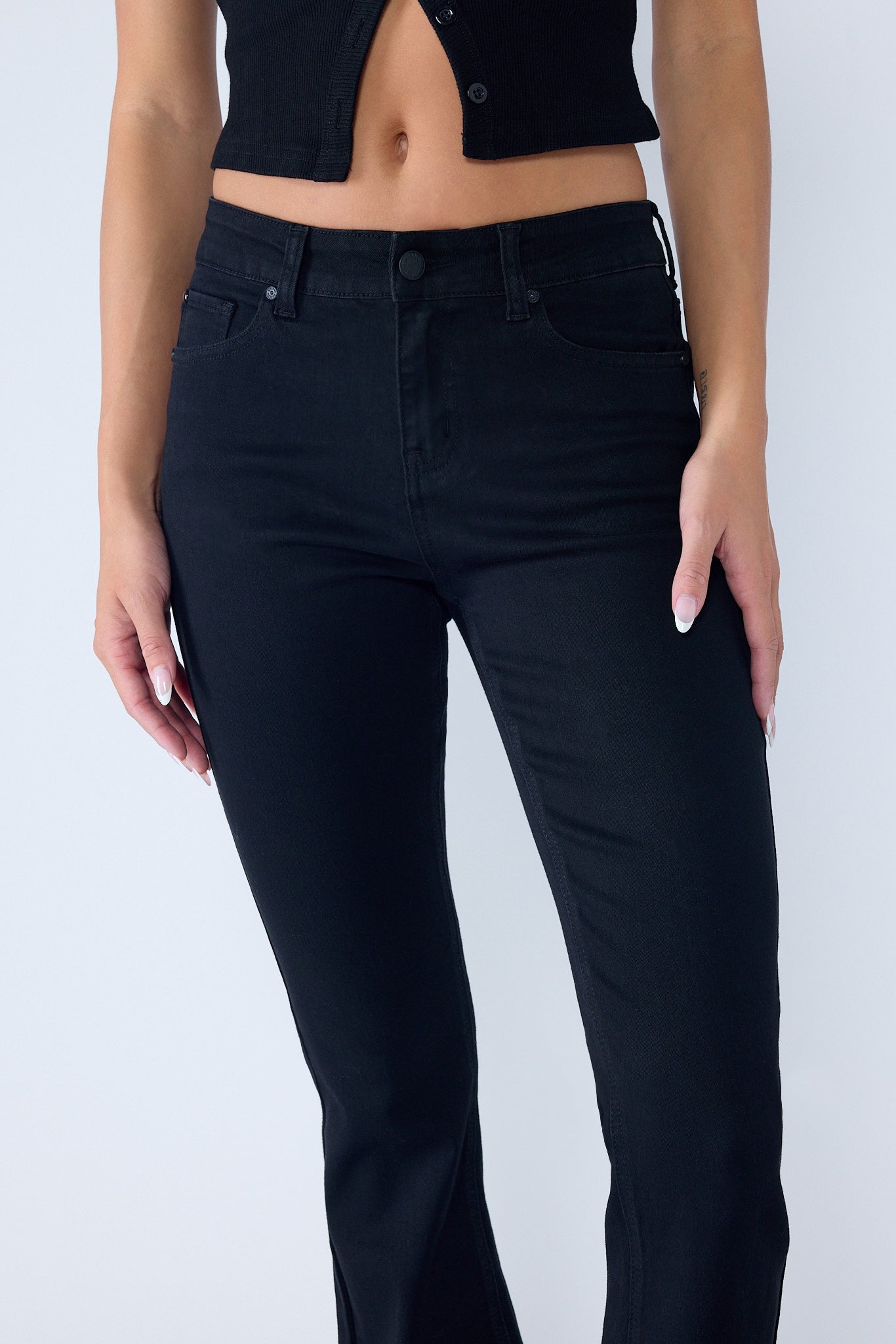 The Arpitha Jean - Mid Rise 5-Pocket Bootcut in multiple colors