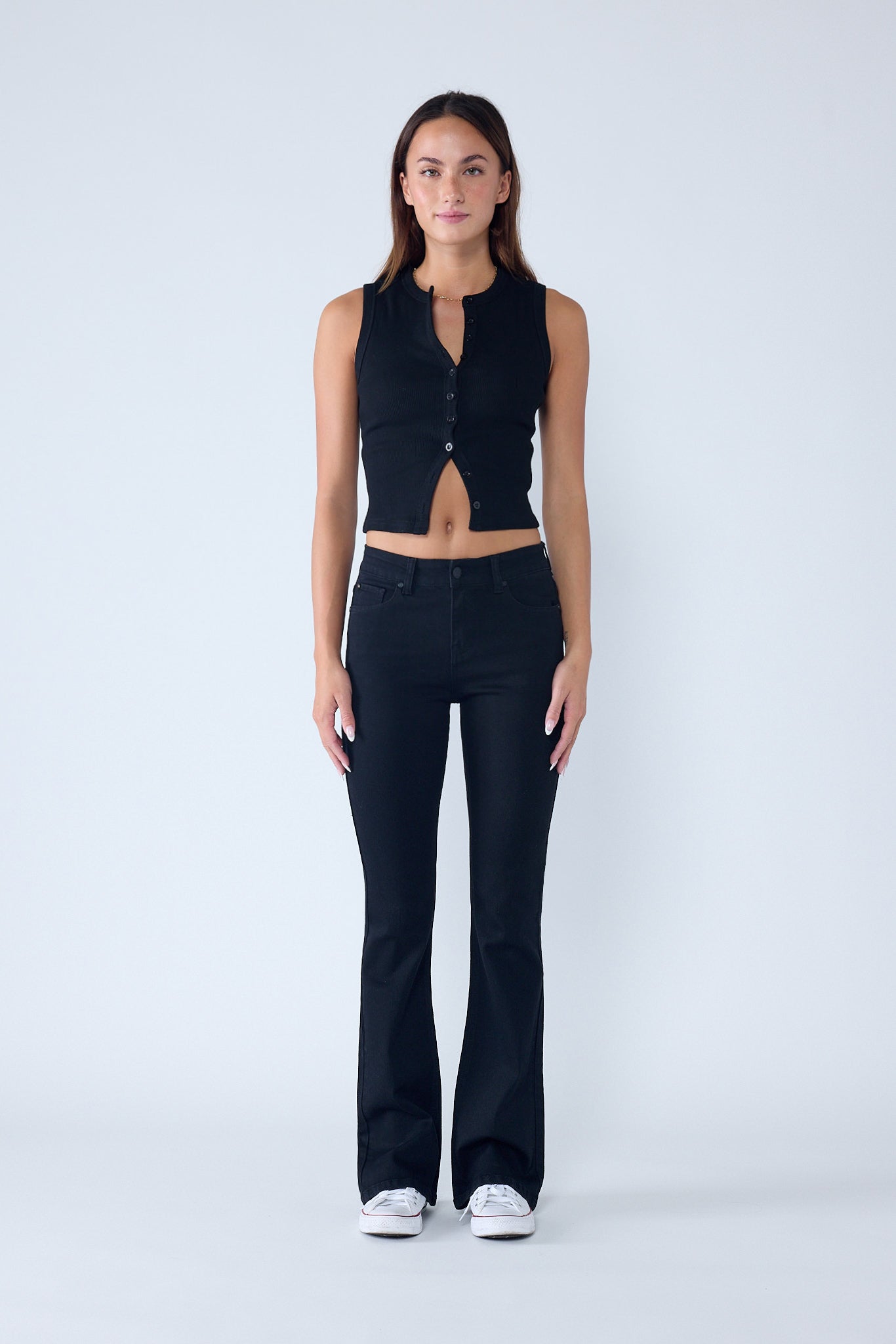 The Arpitha Jean - Mid Rise 5-Pocket Bootcut in multiple colors