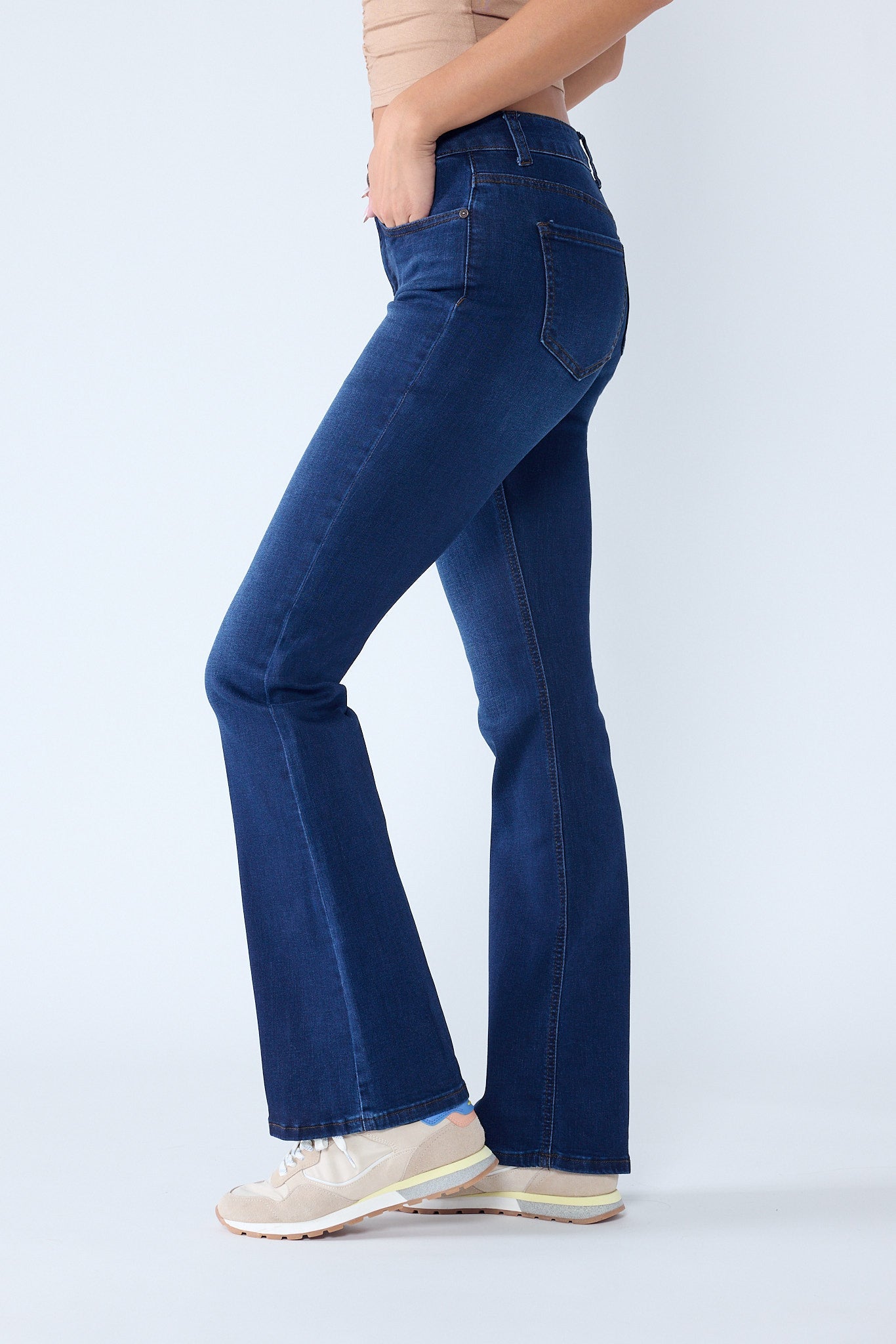 The Arpitha Jean - Mid Rise 5-Pocket Bootcut in multiple colors