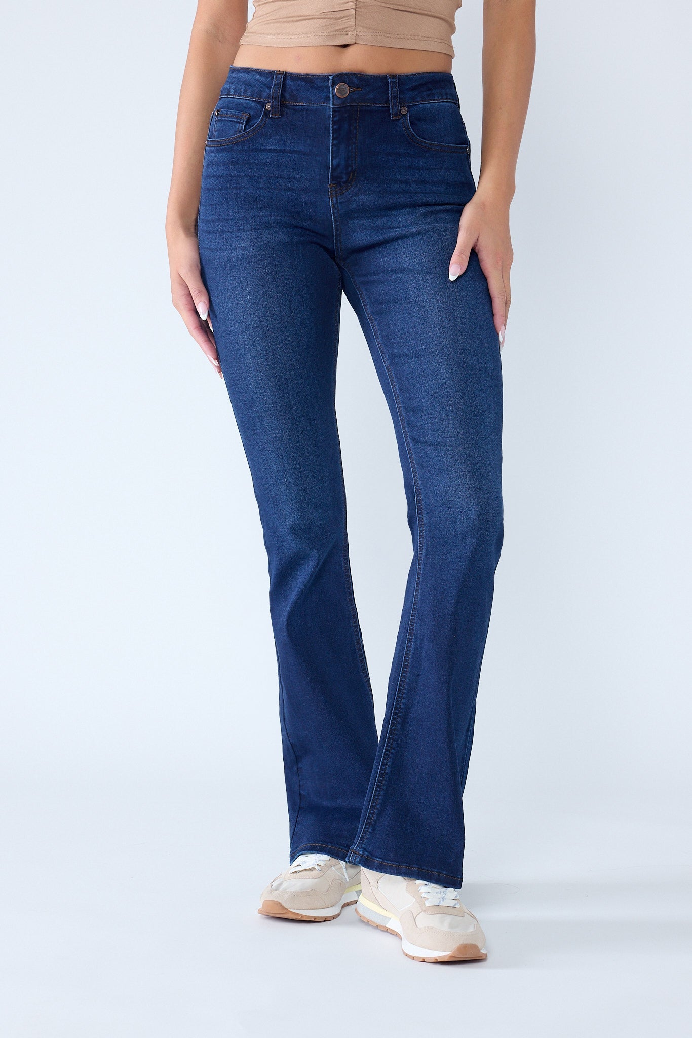 The Arpitha Jean - Mid Rise 5-Pocket Bootcut in multiple colors