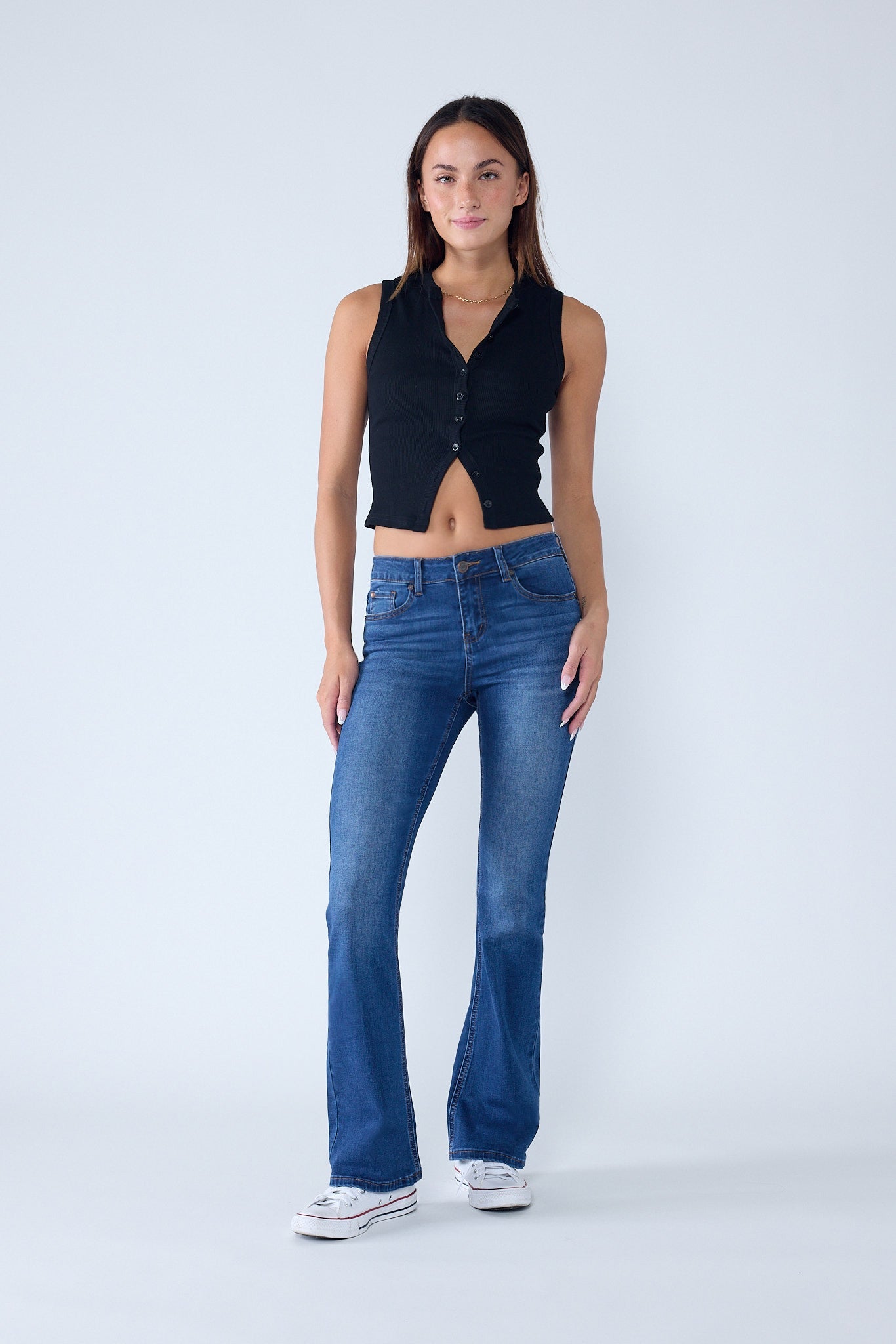 The Arpitha Jean - Mid Rise 5-Pocket Bootcut in multiple colors