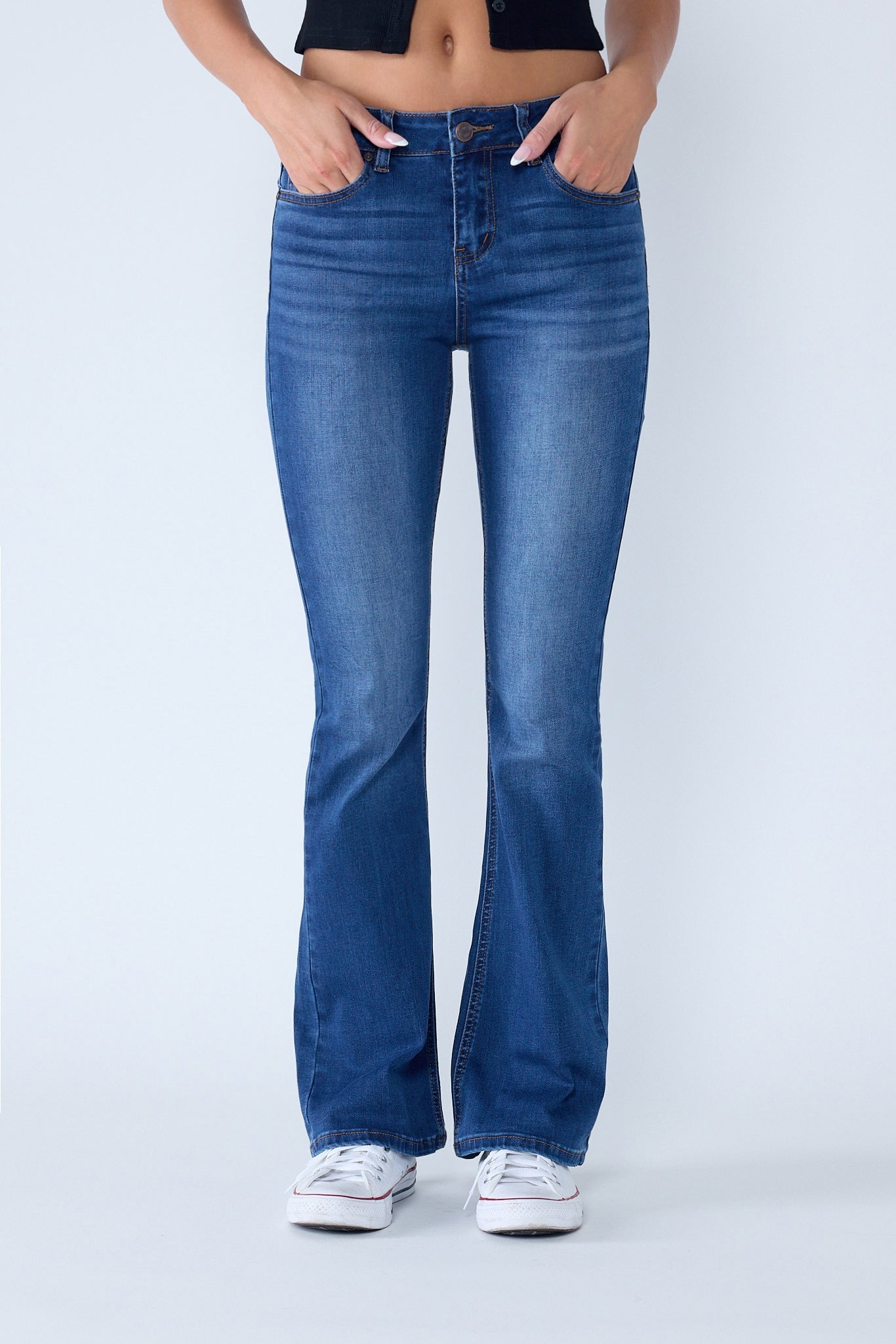 The Arpitha Jean - Mid Rise 5-Pocket Bootcut in multiple colors