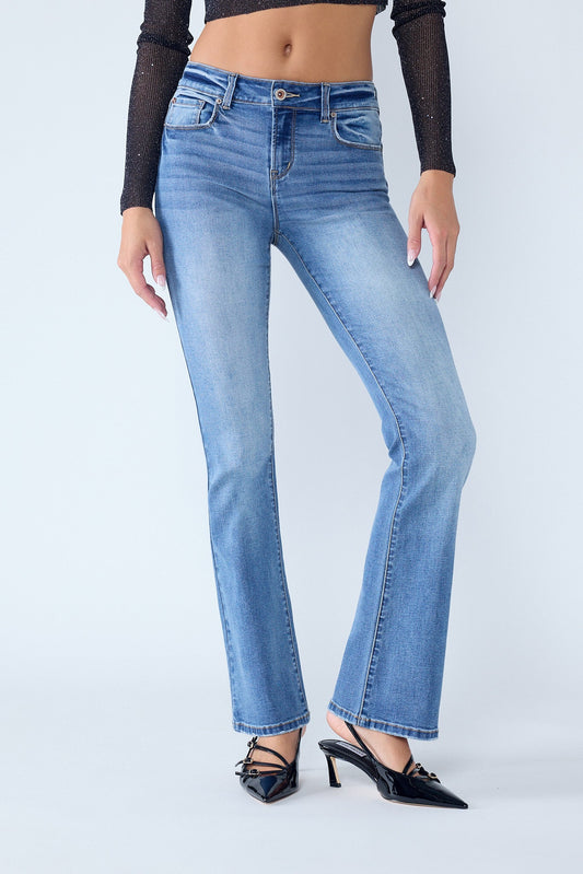 The Abby Jean - Mid Rise Classic Bootcut by Enjean in multiple washes