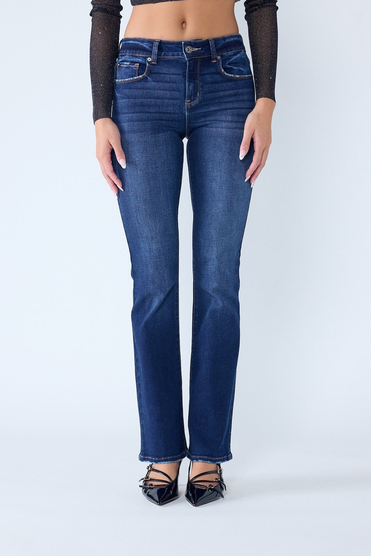 The Abby Jean - Mid Rise Classic Bootcut by Enjean in multiple washes