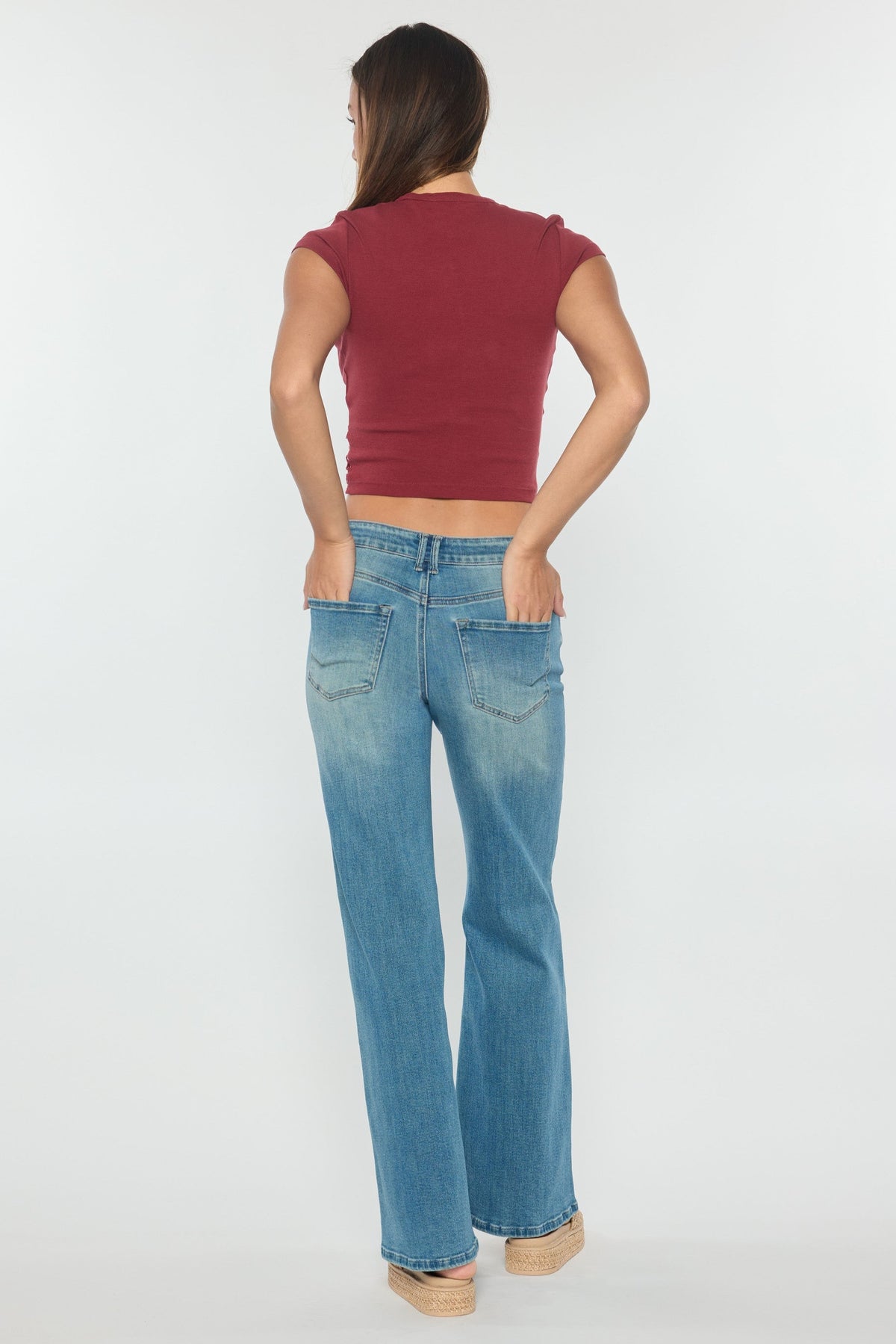The Stefania Jean - Mid Rise Wide Leg by Enjean