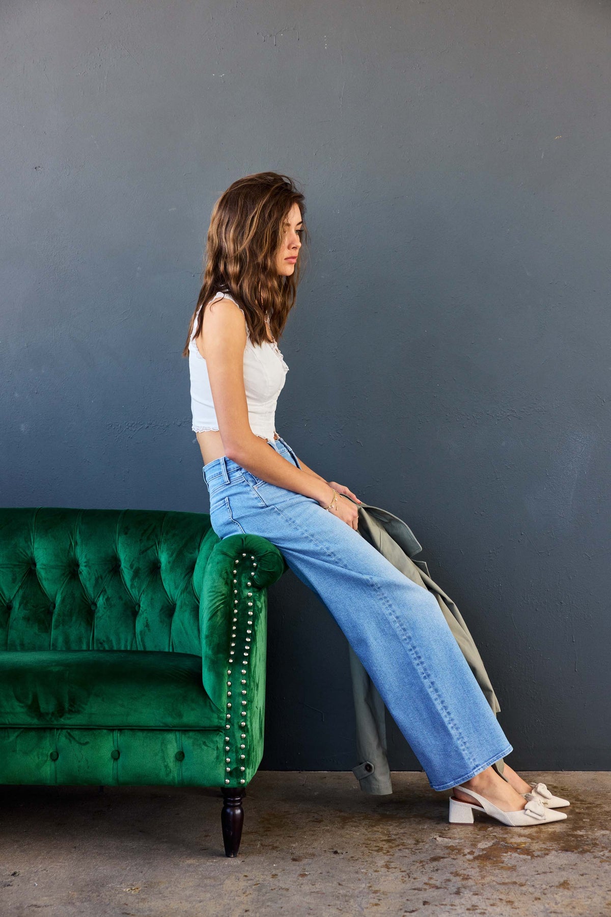 The Missy Jean - Mid Rise Relaxed Wide Leg by Enjean in multiple washes
