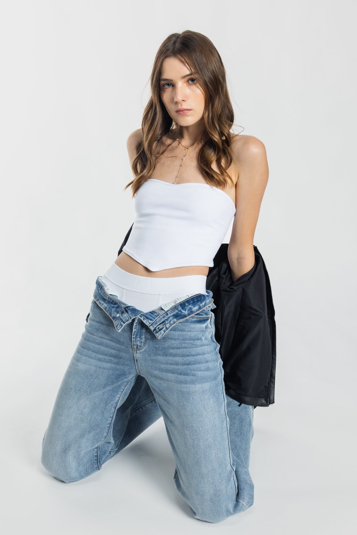 The Rosalie Jean - Mid Rise Wide Leg by Enjean in multiple washes