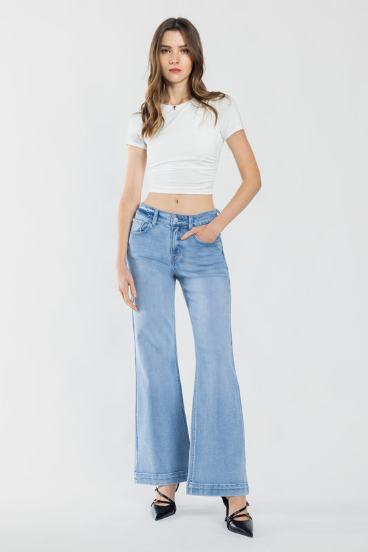 The Linette Jean - Mid Rise Wide Leg by Enjean