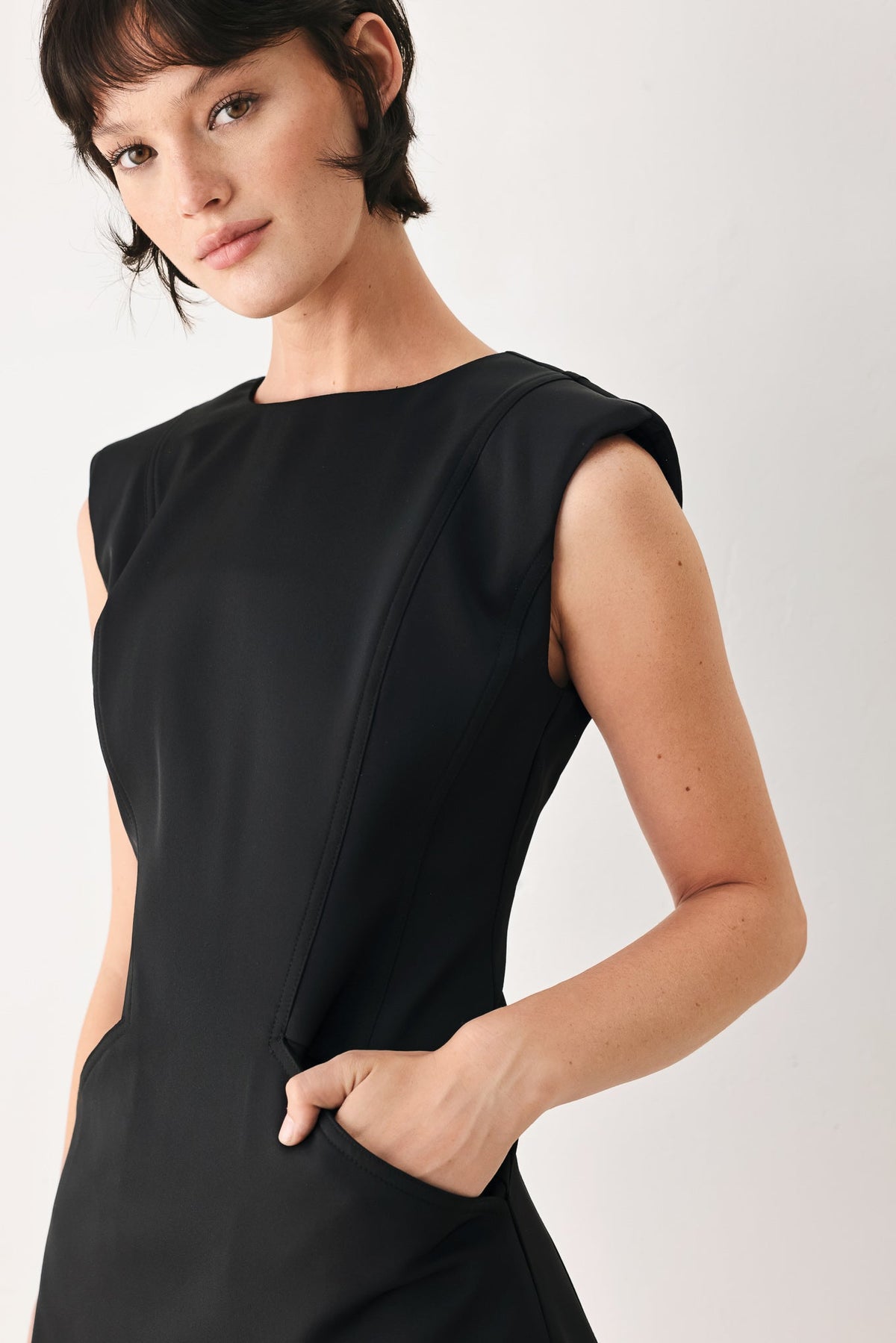 Modern Icon Woven Shift Dress in multiple colors