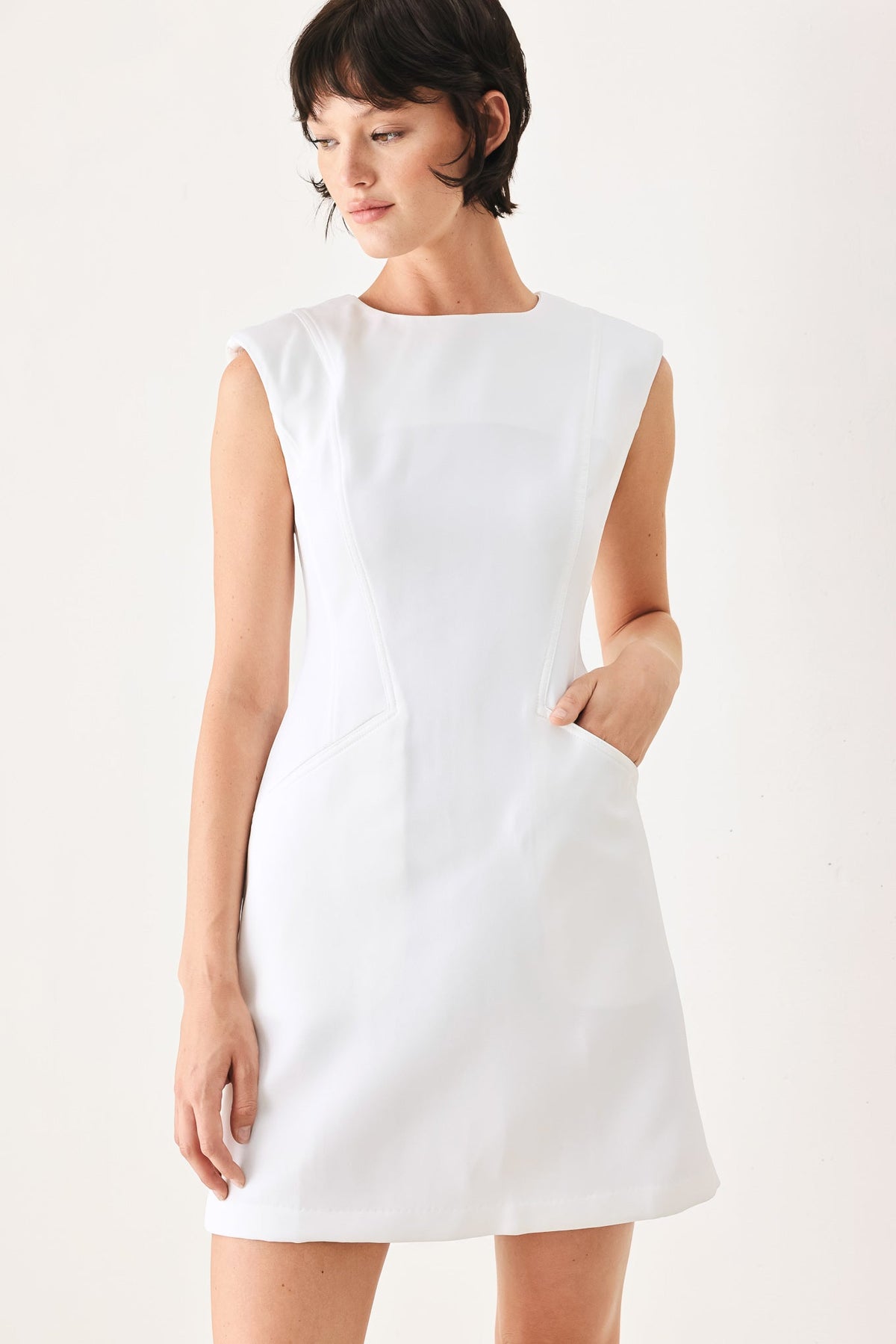 Modern Icon Woven Shift Dress in multiple colors