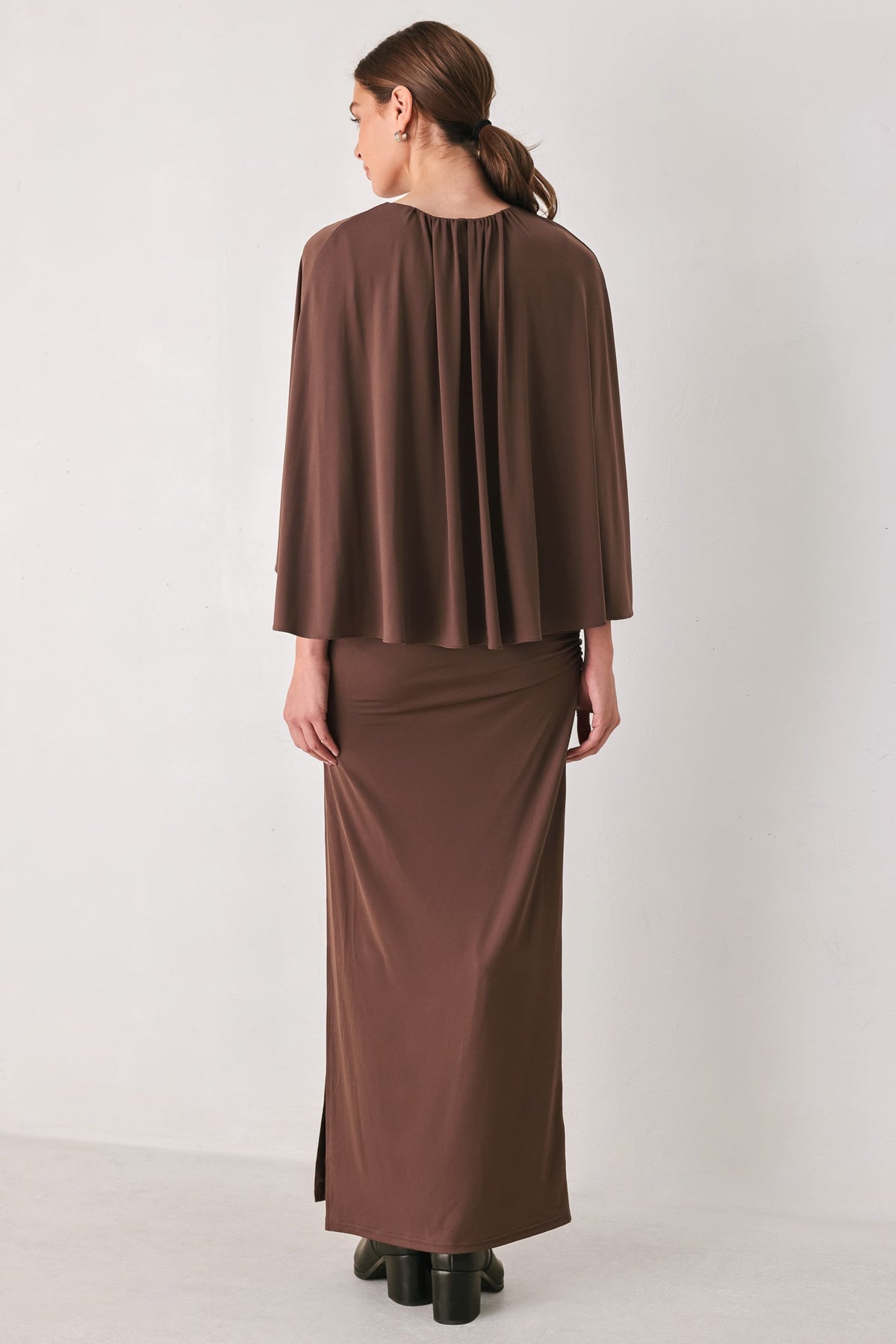 NEW - Caplet Shirred Maxi Dress