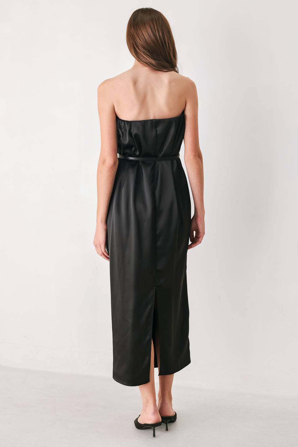 Tulip-Skirt Midi Dress