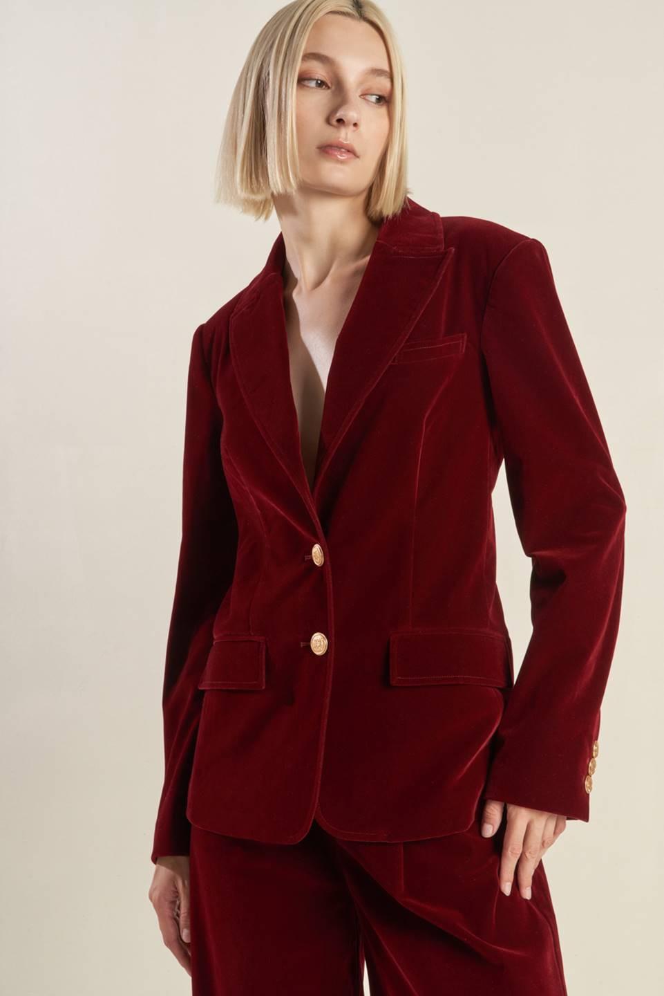 NEW - Charm Velvet Blazer