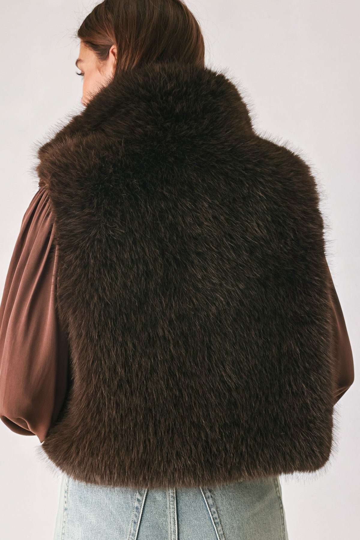 NEW - Cocoa Faux Fur Vest