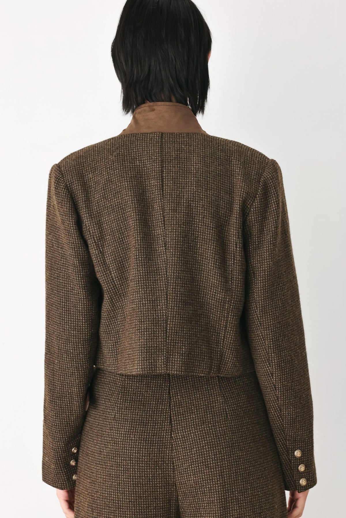 NEW - Houndstooth Crop Jacket