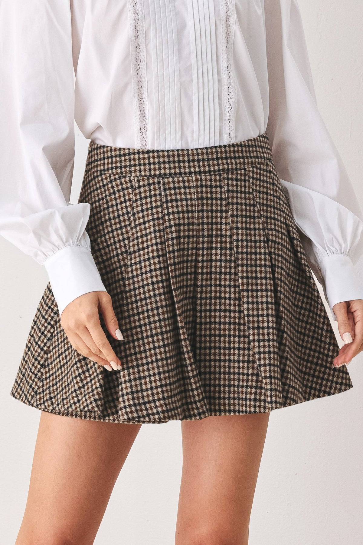 Tweed Woven Skort