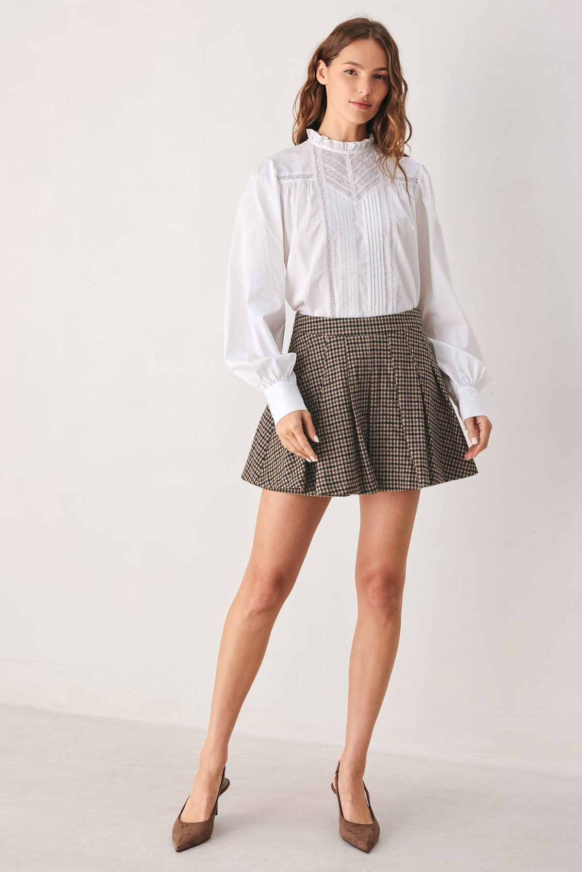 Tweed Woven Skort