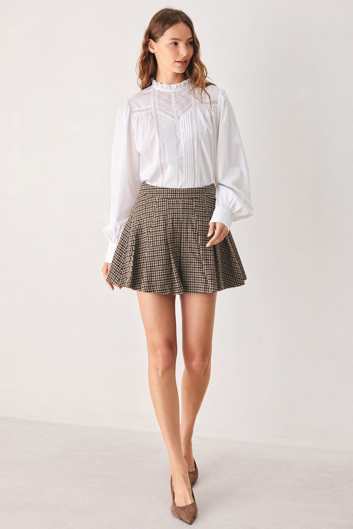 Tweed Woven Skort