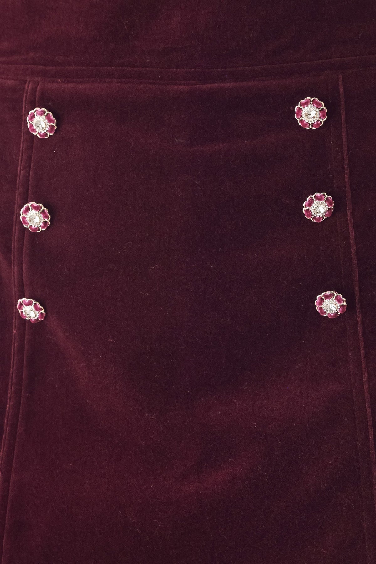 NEW - Velvet Button Skort
