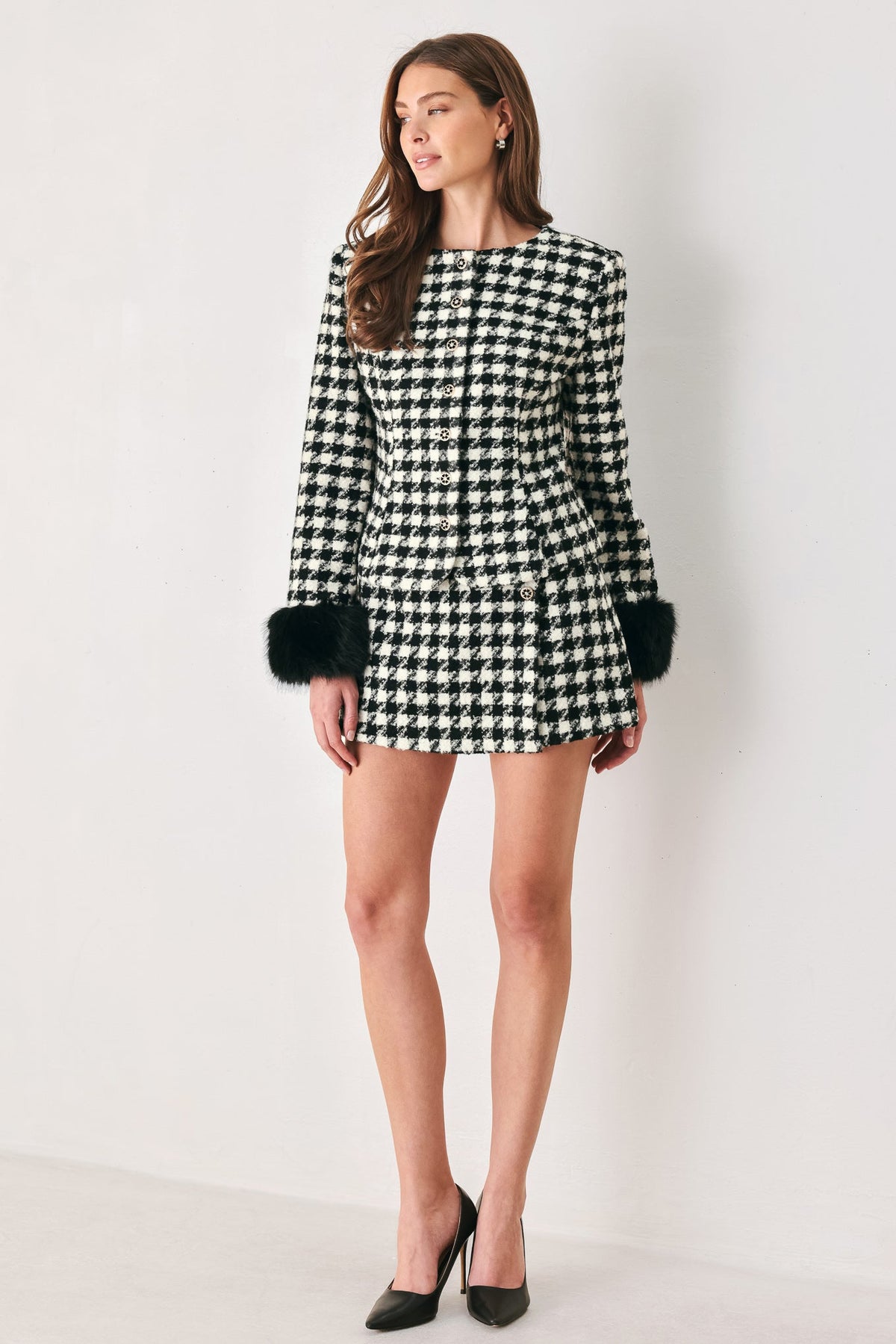NEW - Paris Houndstooth Skort