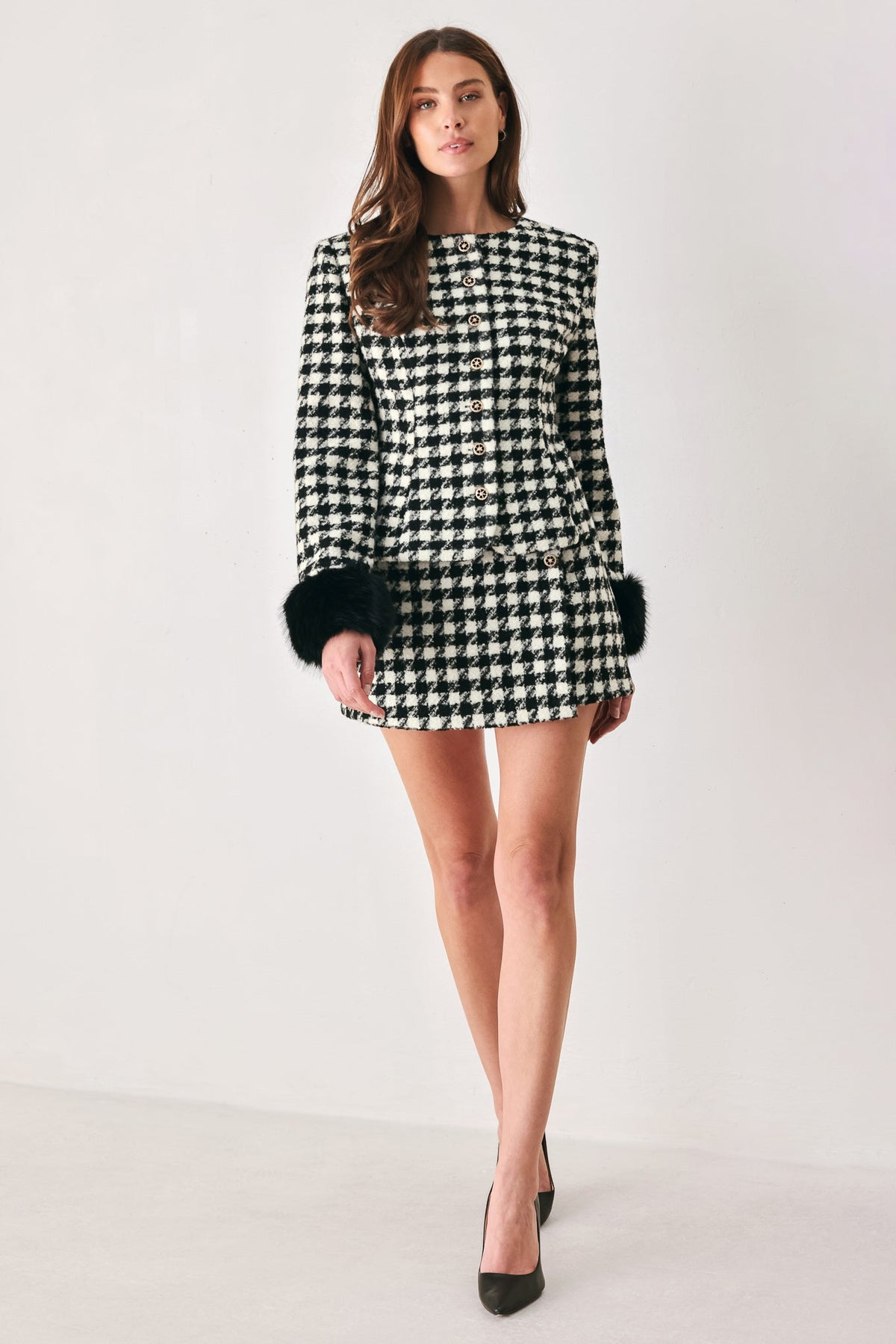 NEW - Paris Houndstooth Skort