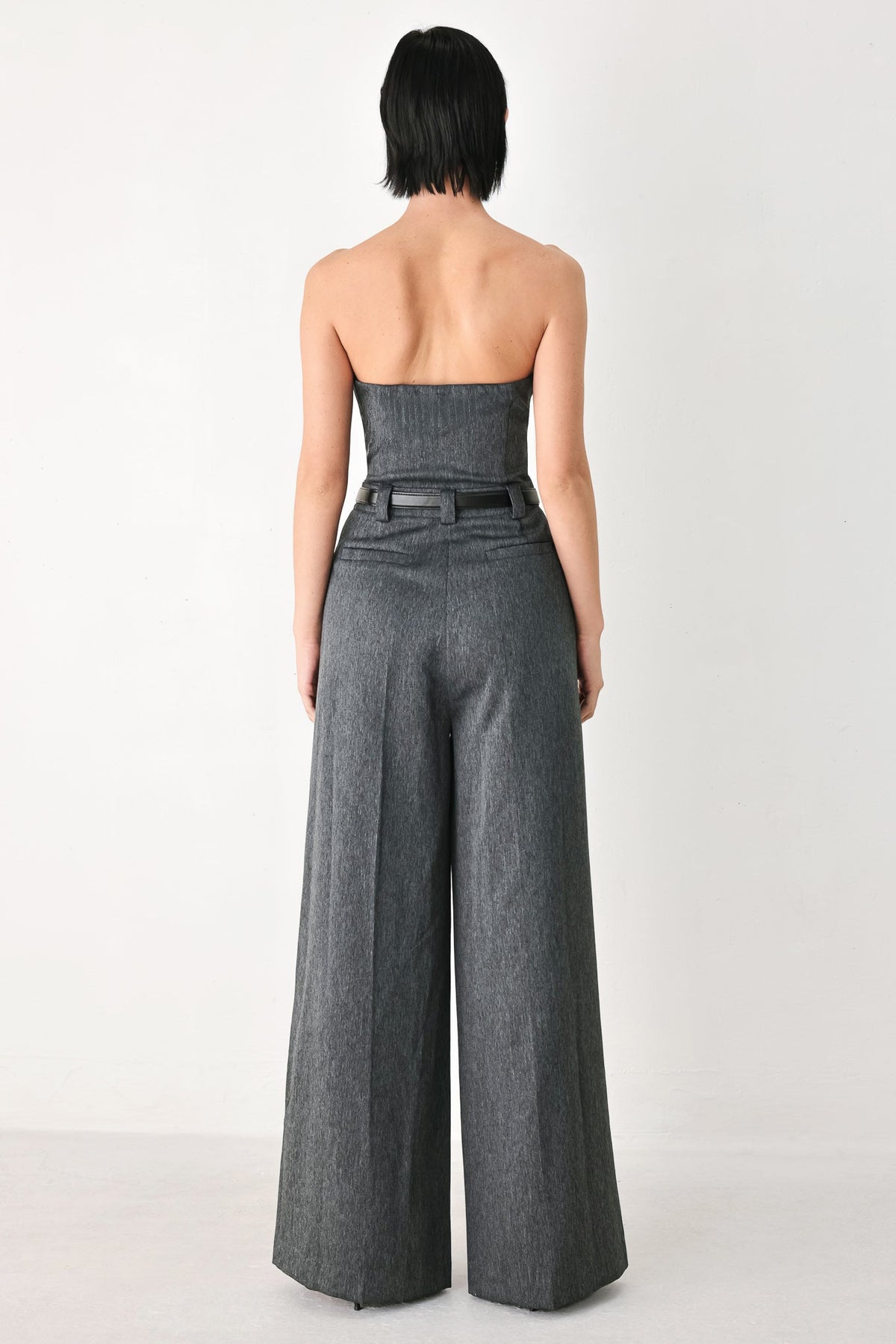 NEW - Strapless Belted Jumpsuit