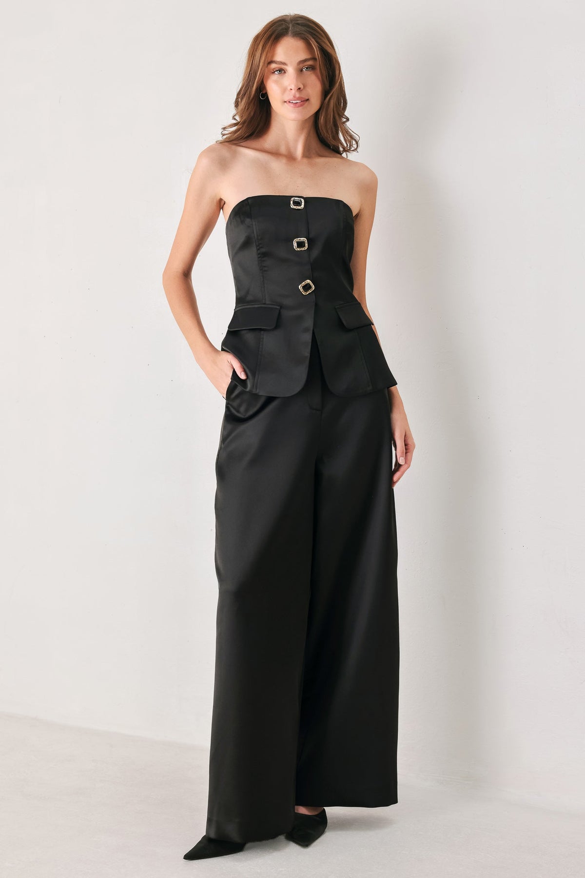 Modern Noir Wide-Leg Pants in multiple colors