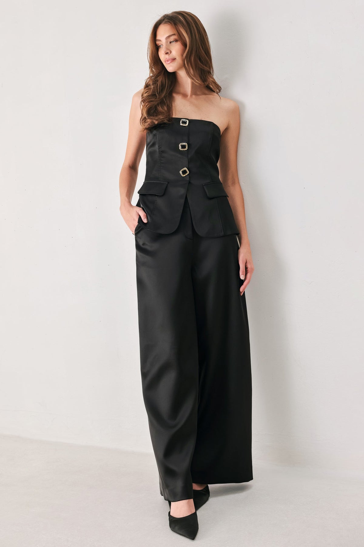 Modern Noir Wide-Leg Pants in multiple colors