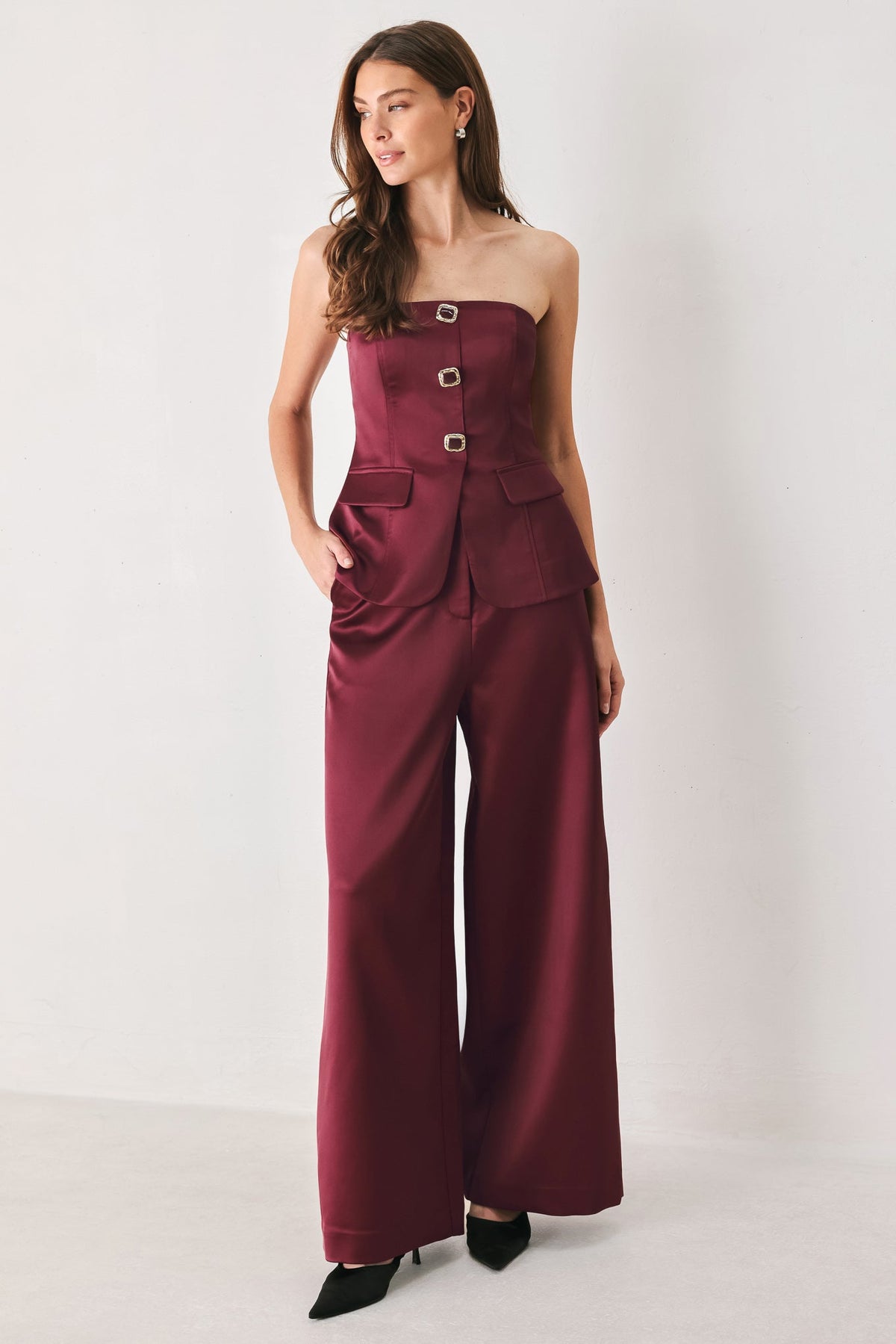 Modern Noir Wide-Leg Pants in multiple colors