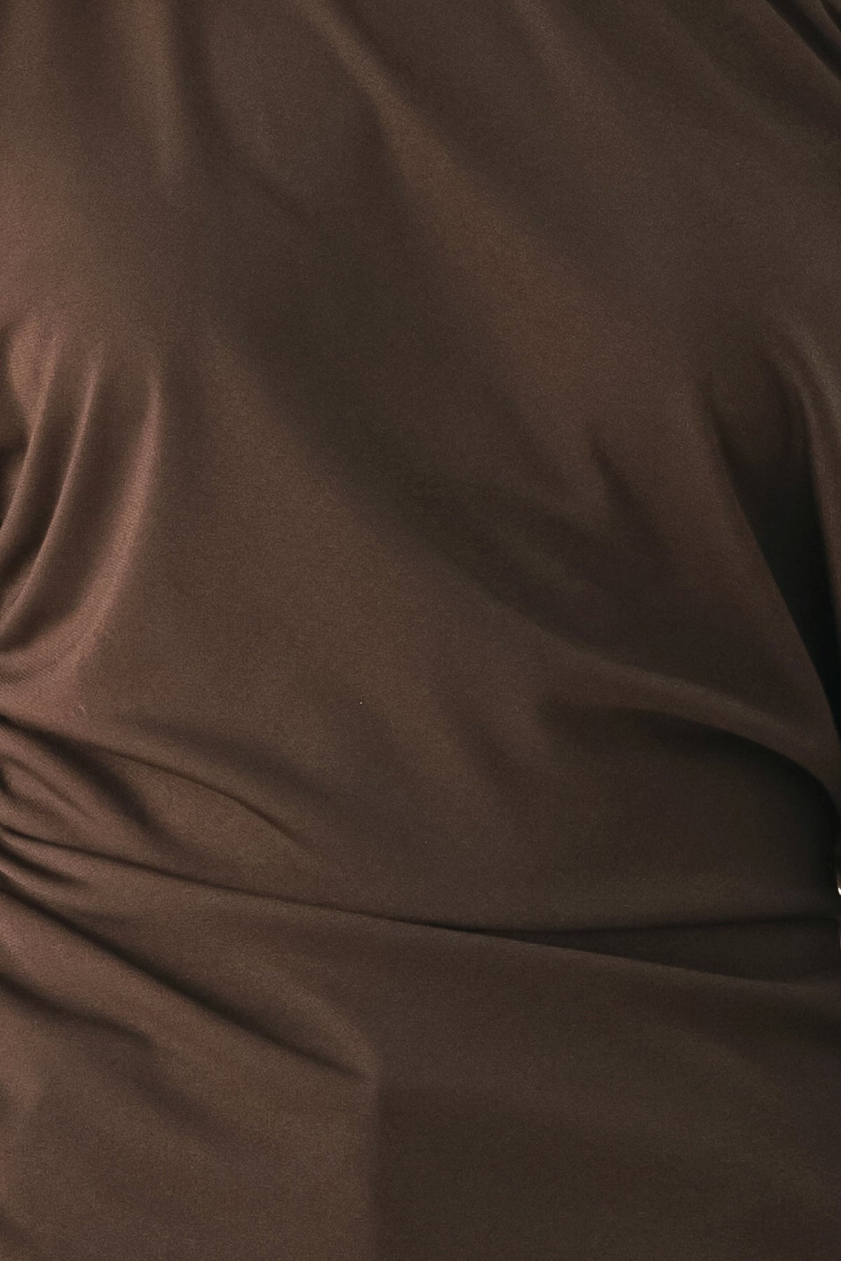 Lace Trim Asymmetrical Blouse in black and brown