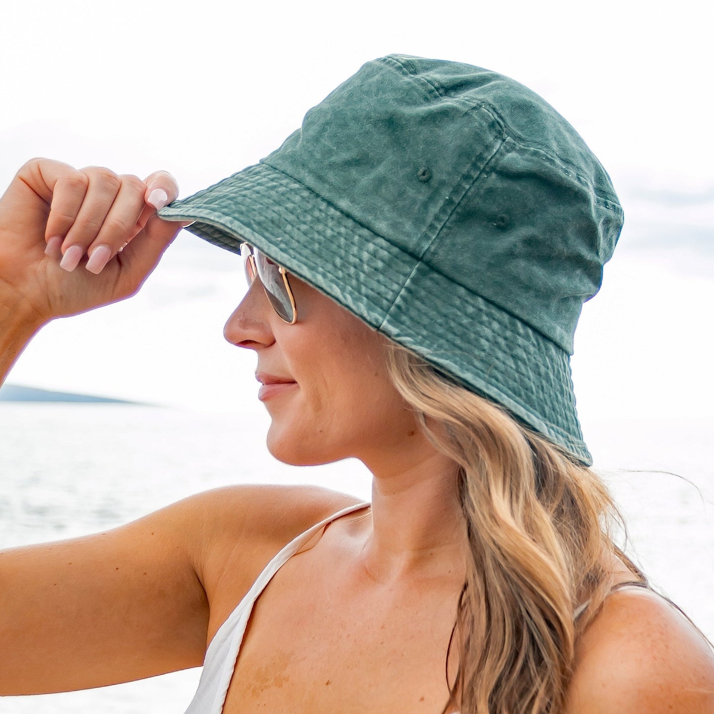 Distressed Bucket Hats in multiple colors