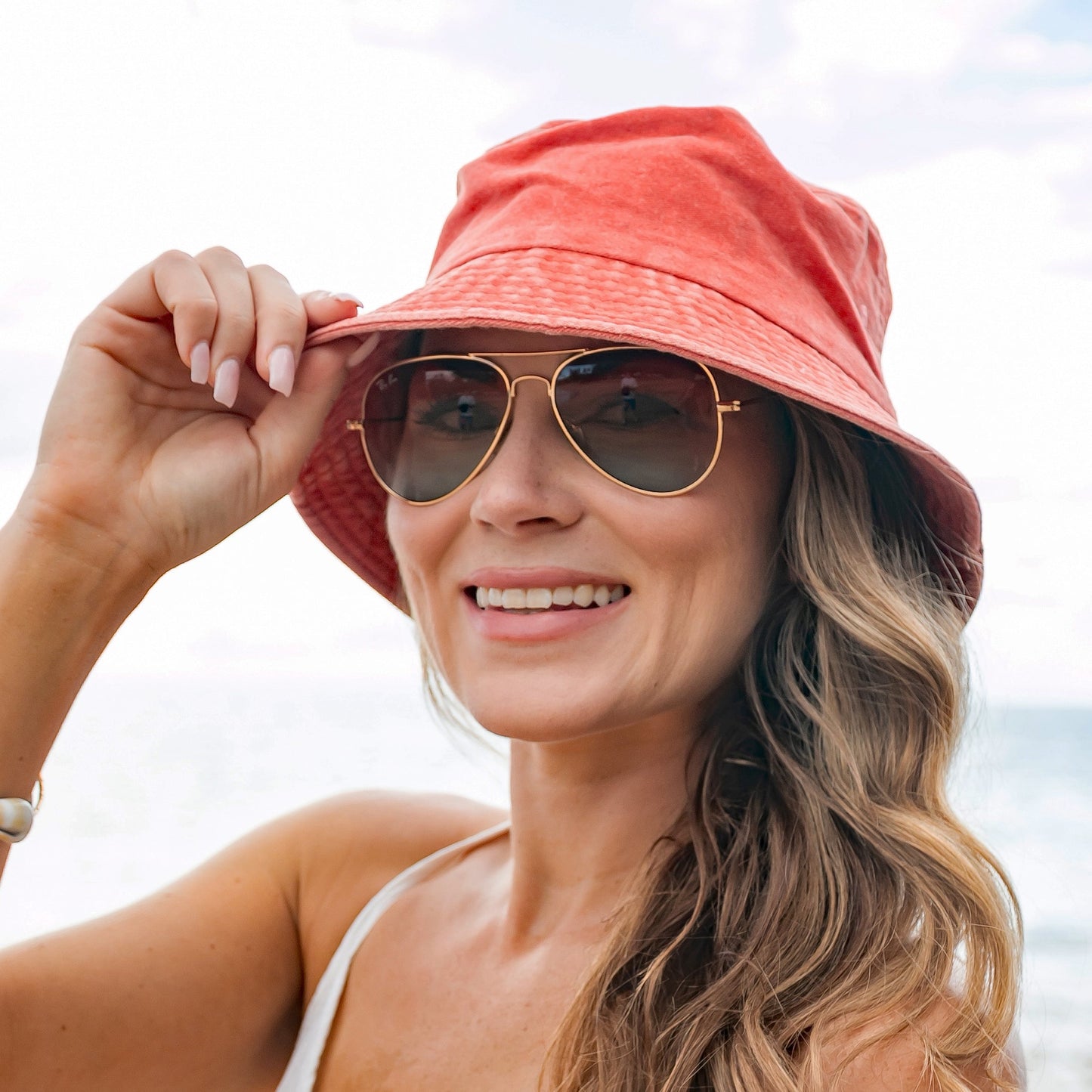 Distressed Bucket Hats in multiple colors