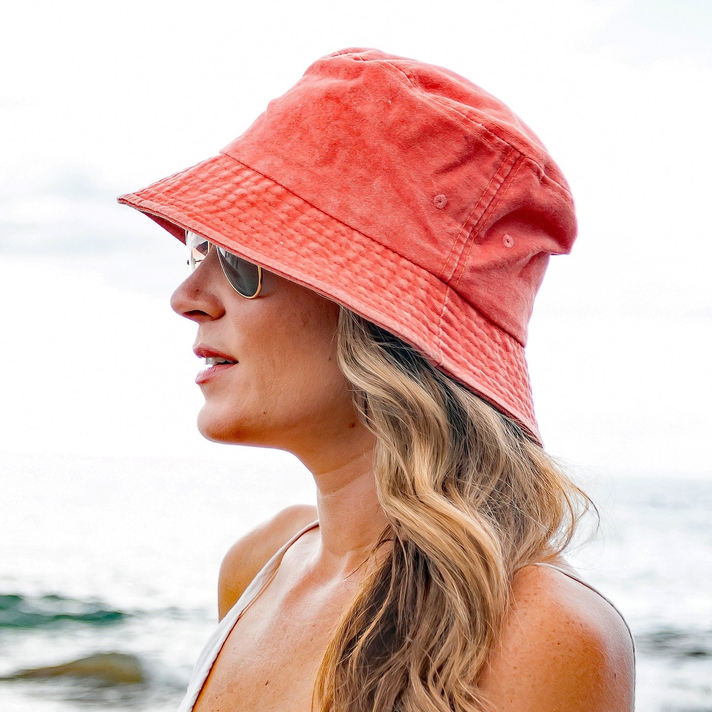 Distressed Bucket Hats in multiple colors