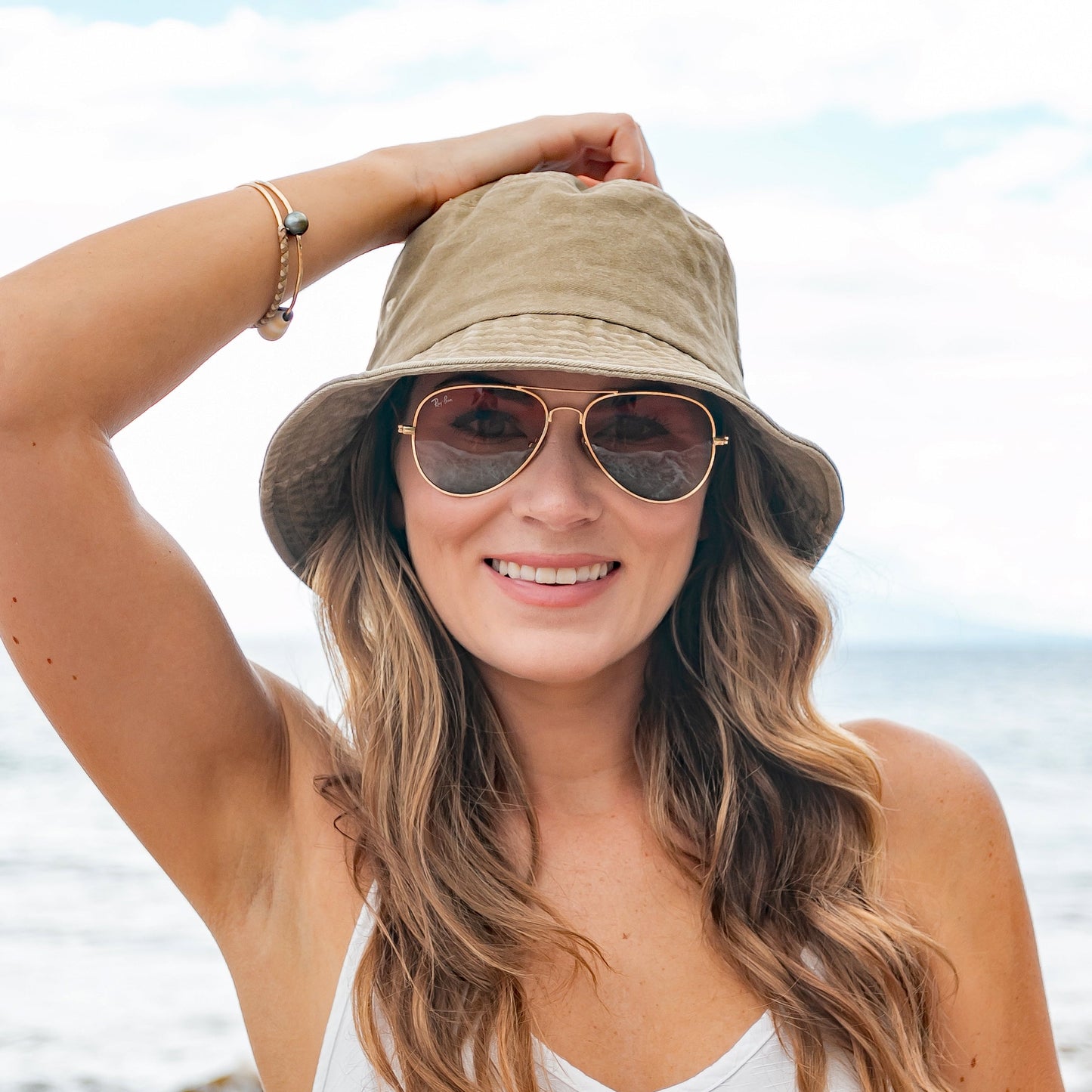 Distressed Bucket Hats in multiple colors