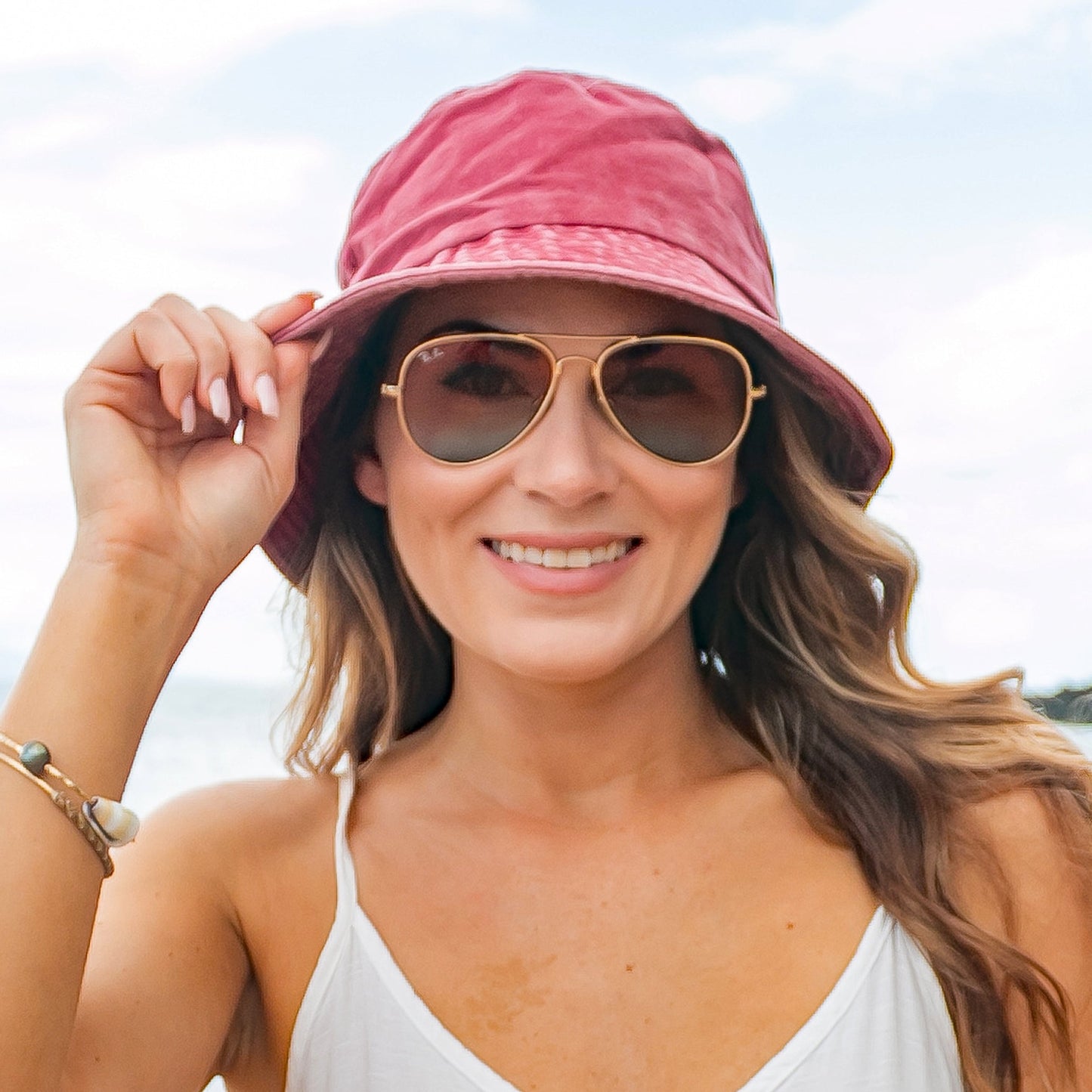 Distressed Bucket Hats in multiple colors
