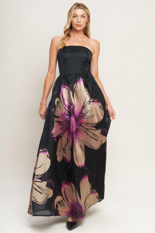 Gilded Flower Maxi Dress