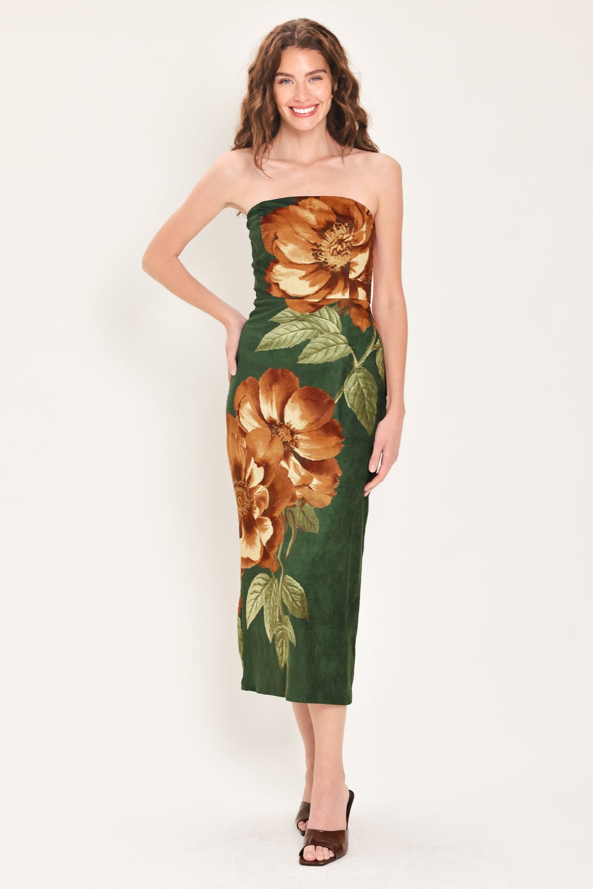 NEW - Evergreen Tube Midi Dress