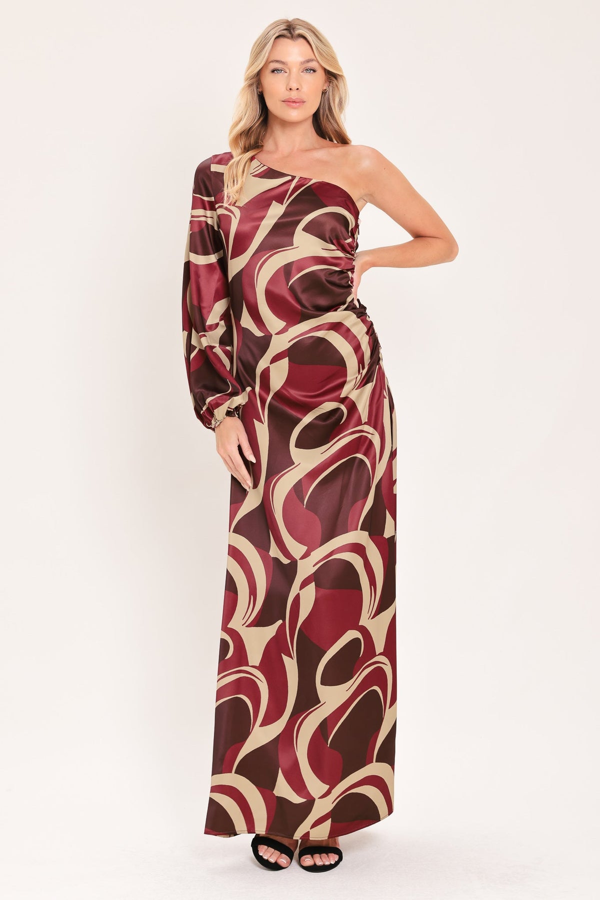 NEW - Sculpted Wave Maxi Dress