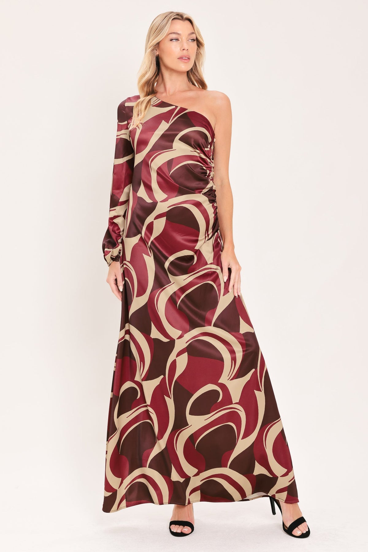 NEW - Sculpted Wave Maxi Dress